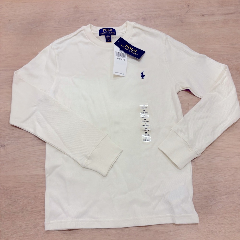 Kids Polo size 10 crew neck long sleeve top